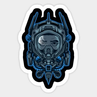 Vector Astronaut Illustration Sticker